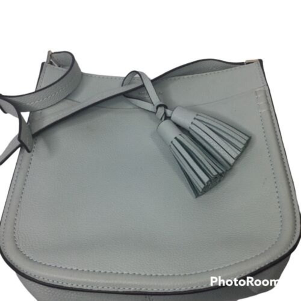 Kate Spade New York Purse Cross Body Crystal Blue handbag Tassel Zipper 11 X 10